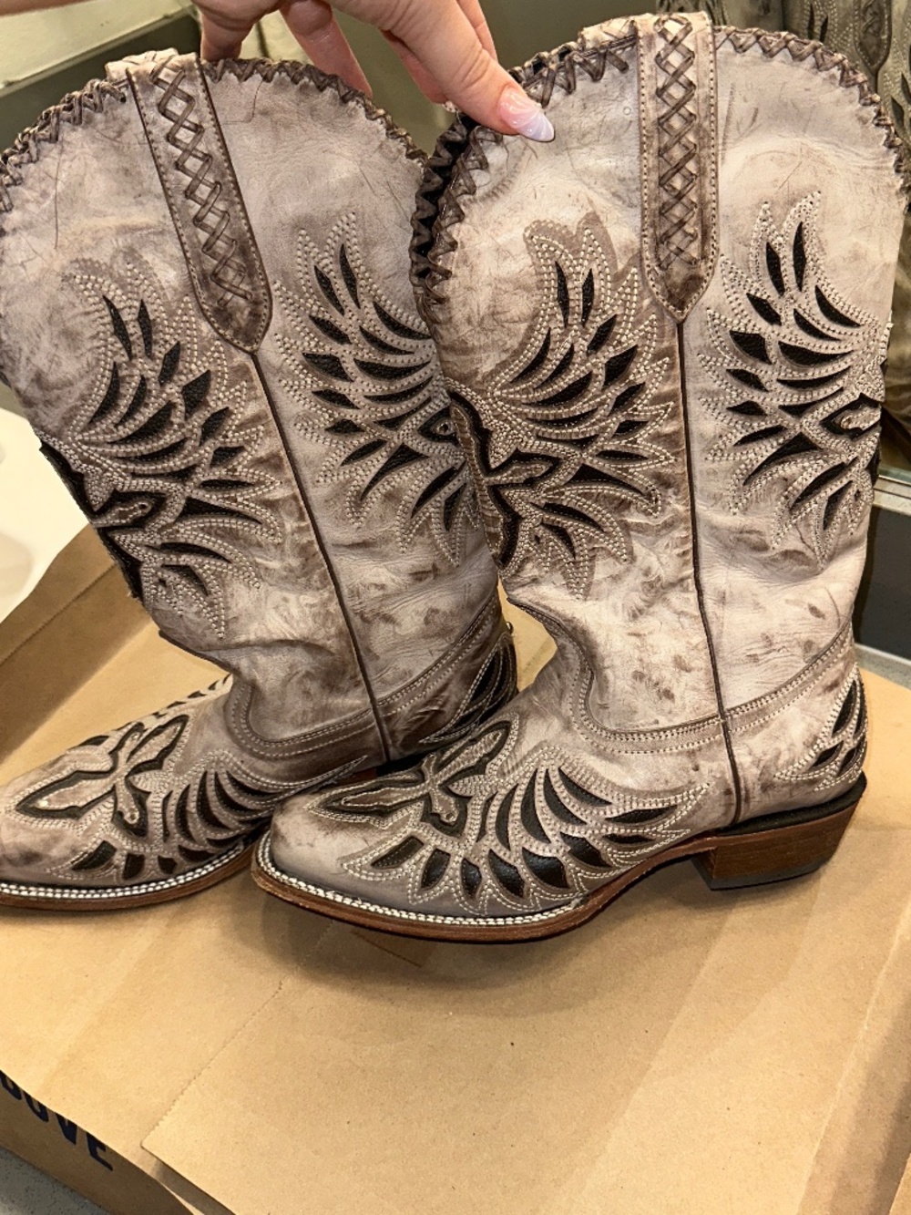 J.B. Dillon Brown Cowboy Boots Size 11